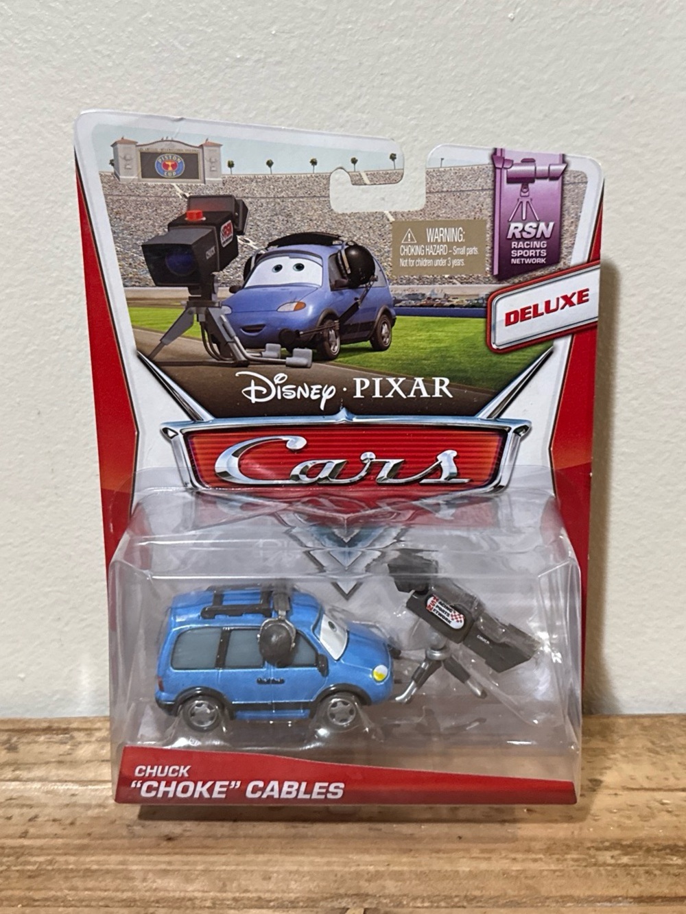 Disney Pixar Cars Chuck “Choke” Cables RSN Racing Sports Network Deluxe